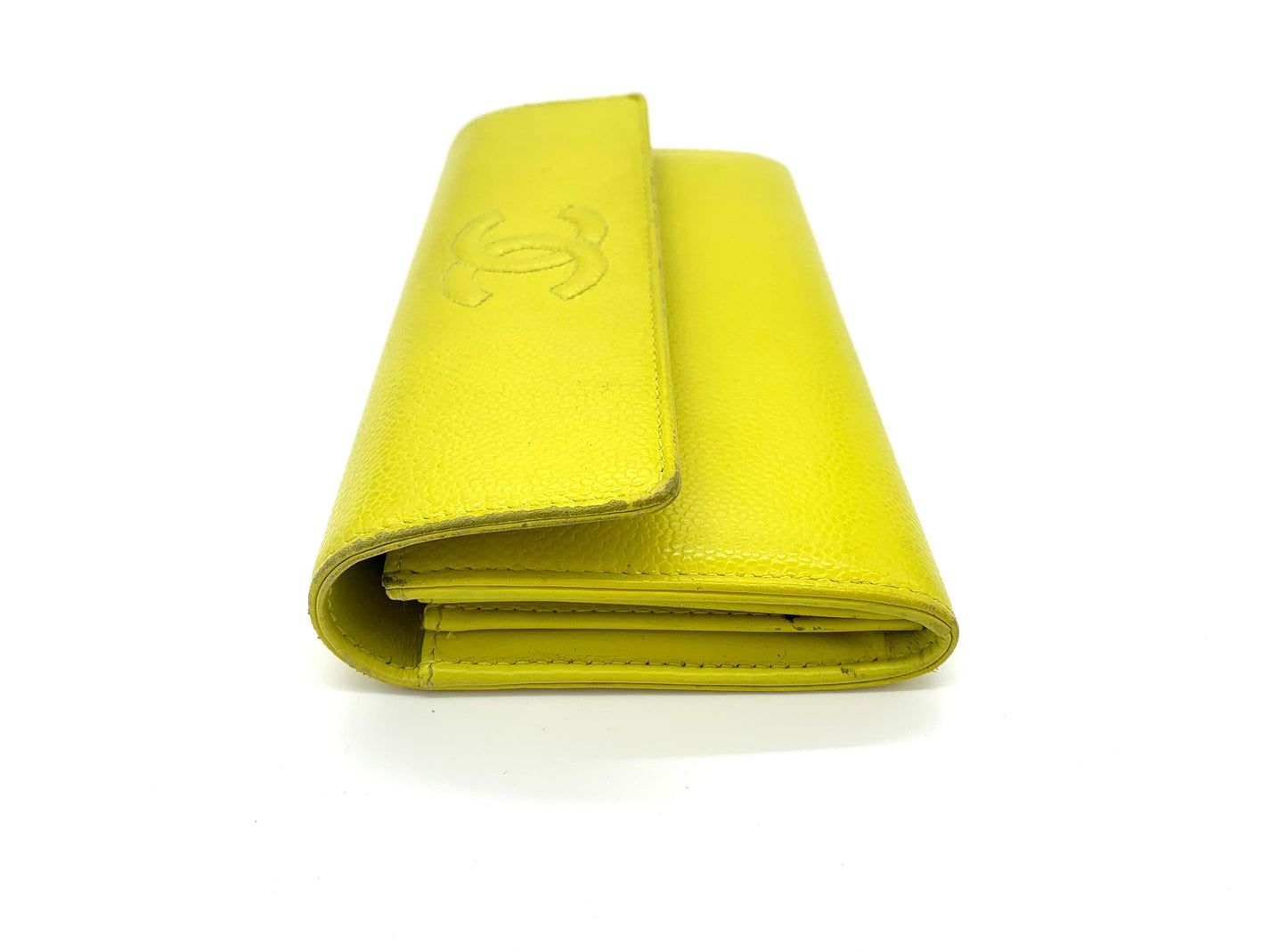 Chanel YELLOW LEATHER WALLET