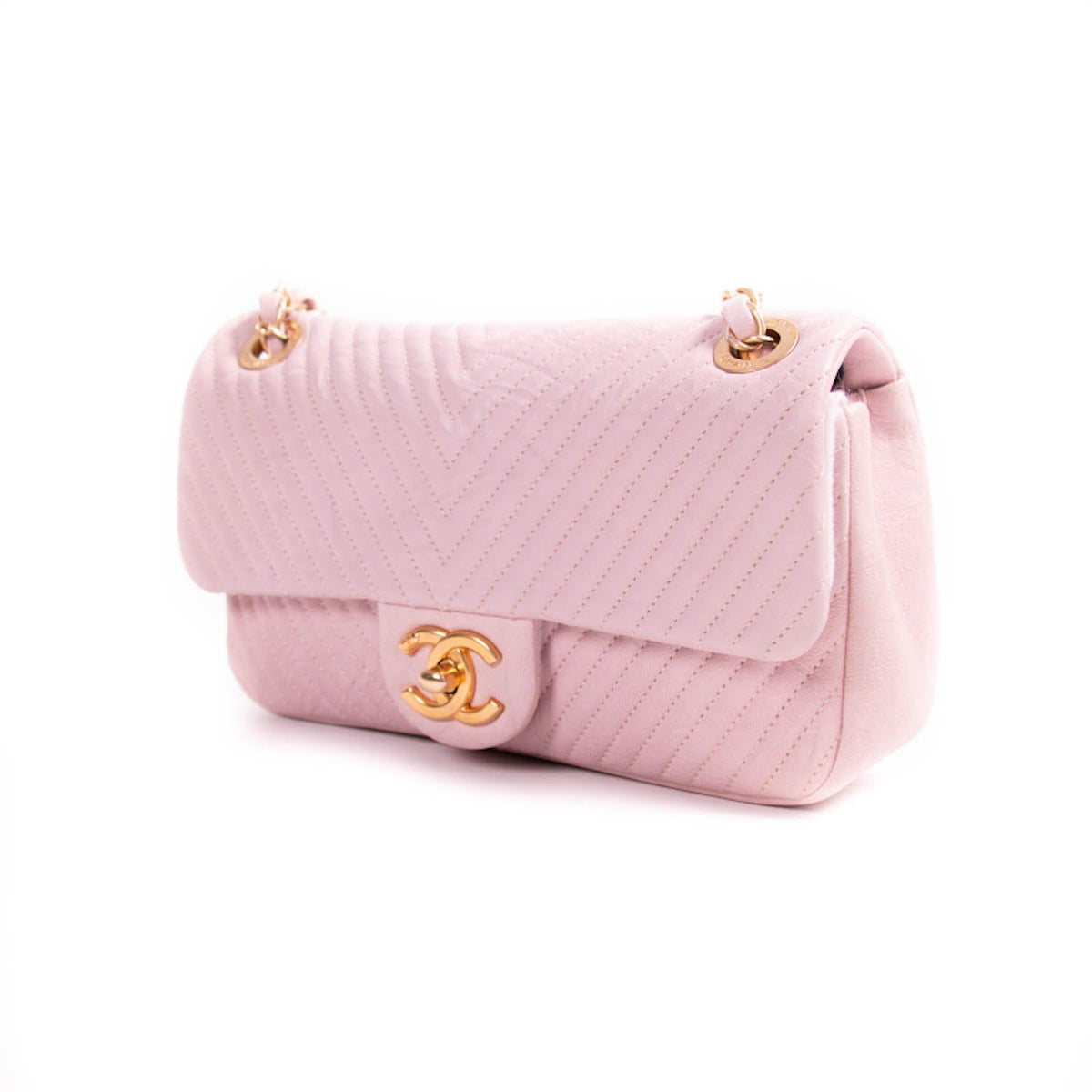 Chanel Small Classic Chevron Flap Bag