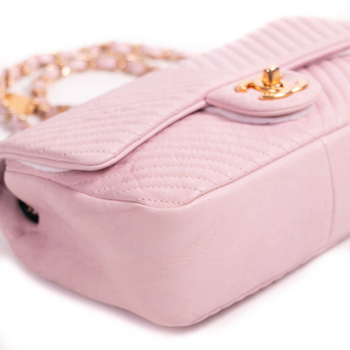 Chanel Small Classic Chevron Flap Bag