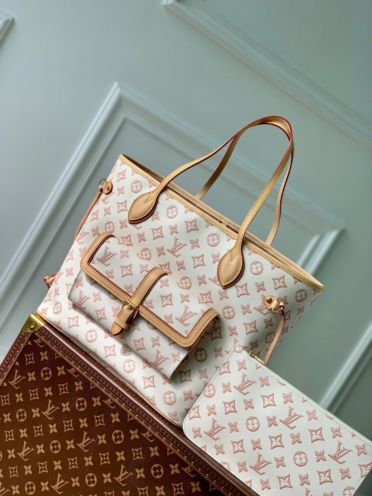LB697 2022 NEW Neverfull MM / HIGHEST QUALITY VERSION