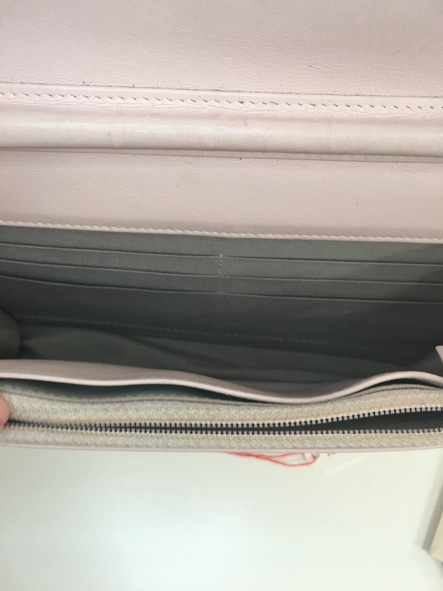 CHANEL WOC Wallet on Chain Pochette in Pink Leather