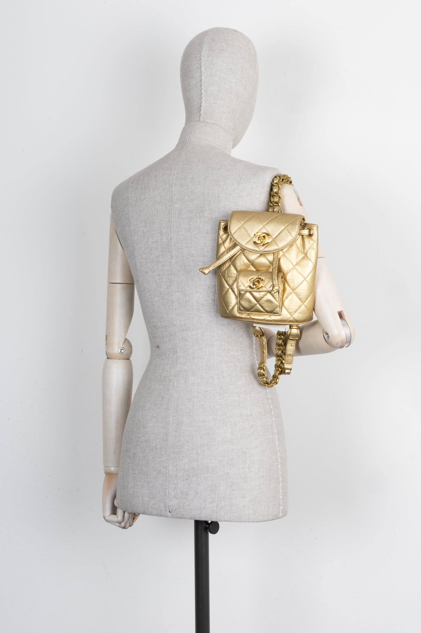CHANEL Duma Mini Backpack Gold