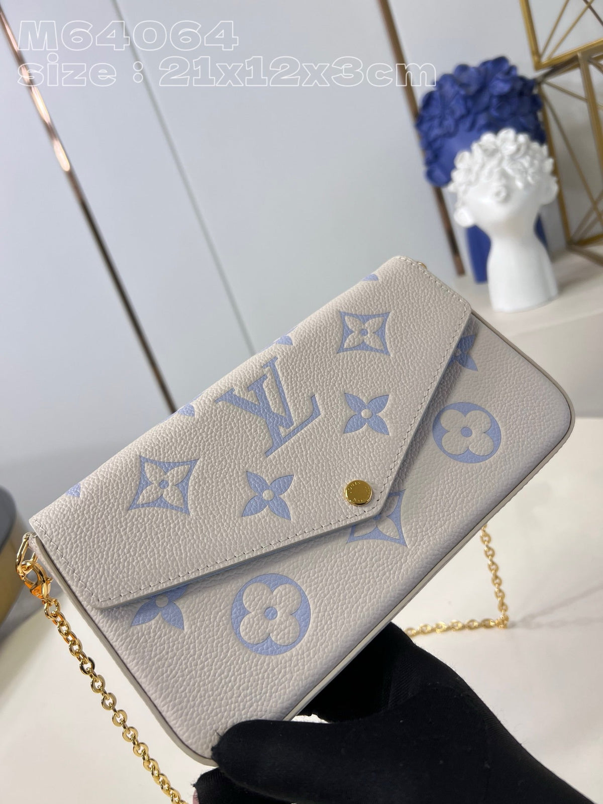 LB936 Félicie Pochette / 8.3 x 4.7 x 1.2inches / HIGHEST QUALITY VERSION