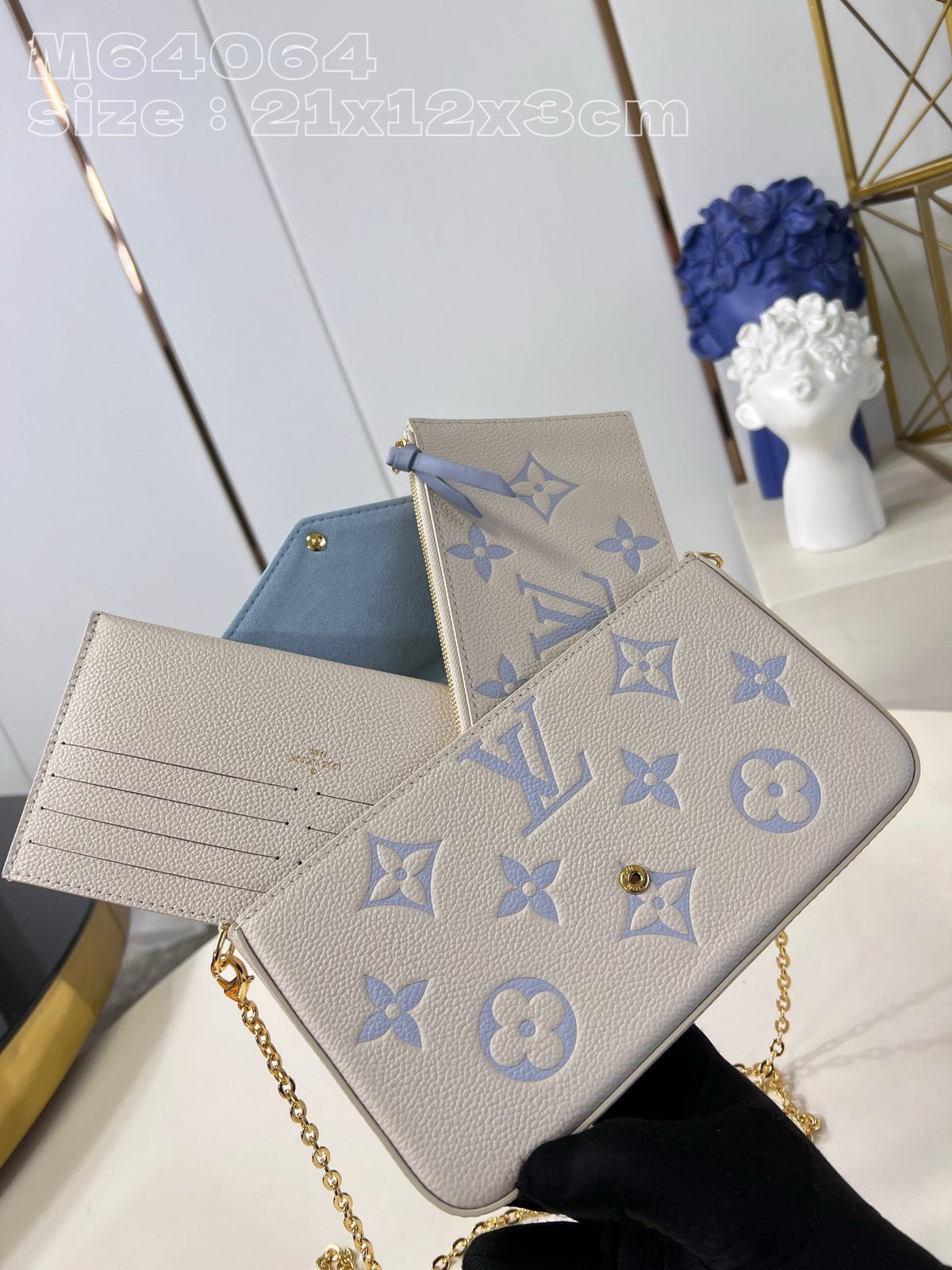 LB936 Félicie Pochette / 8.3 x 4.7 x 1.2inches / HIGHEST QUALITY VERSION