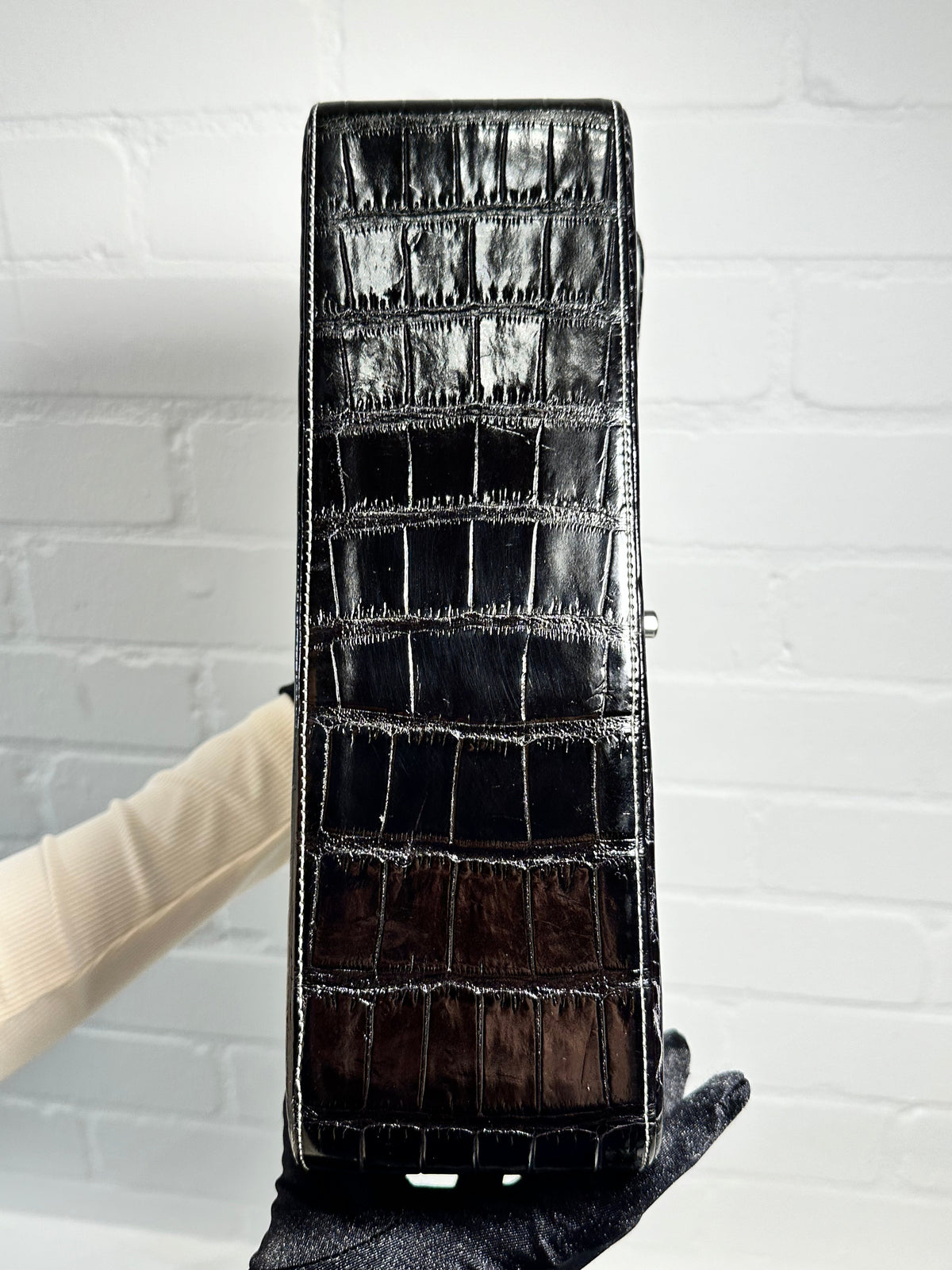 Double Flap Jumbo Ombre Grey Exotic