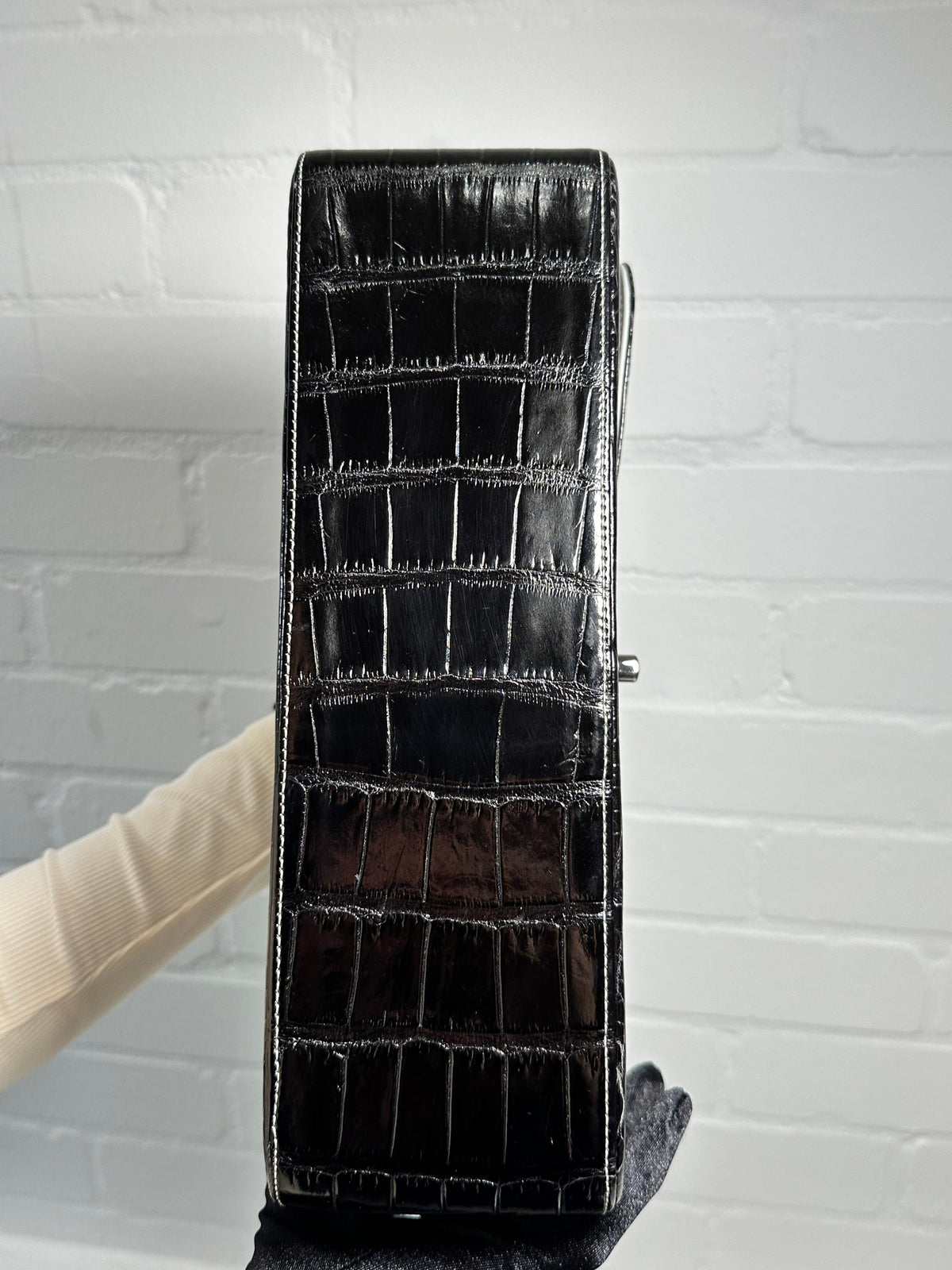 Double Flap Jumbo Ombre Grey Exotic
