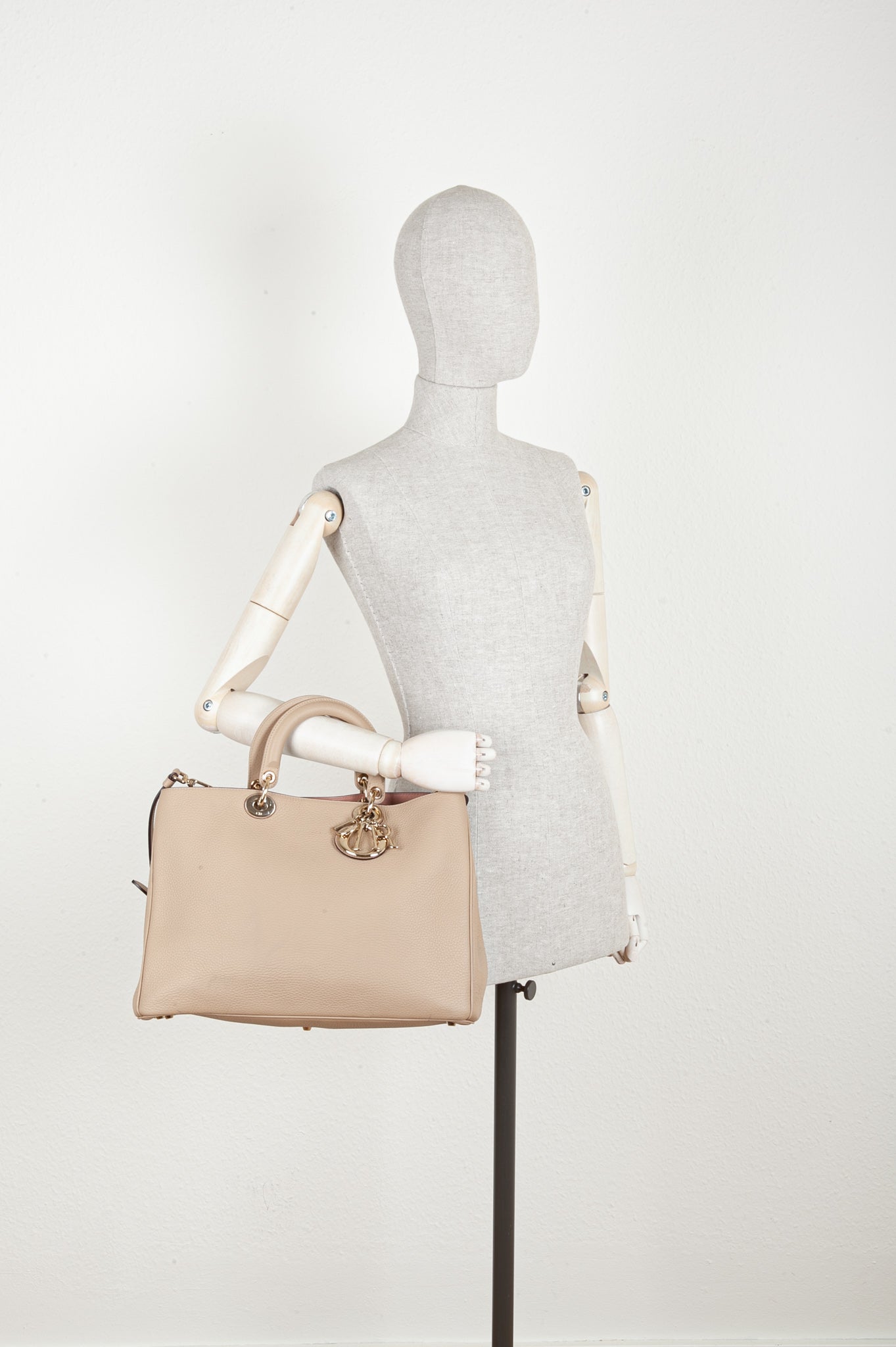 CHRISTIAN DIOR Diorissimo Tote Bag Beige