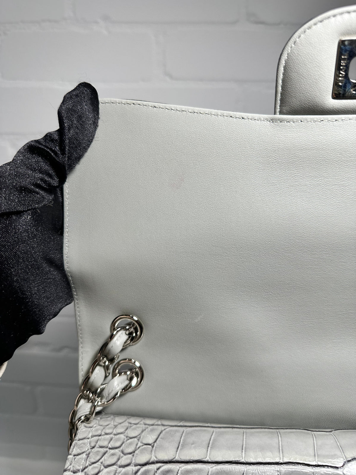 Double Flap Jumbo Ombre Grey Exotic