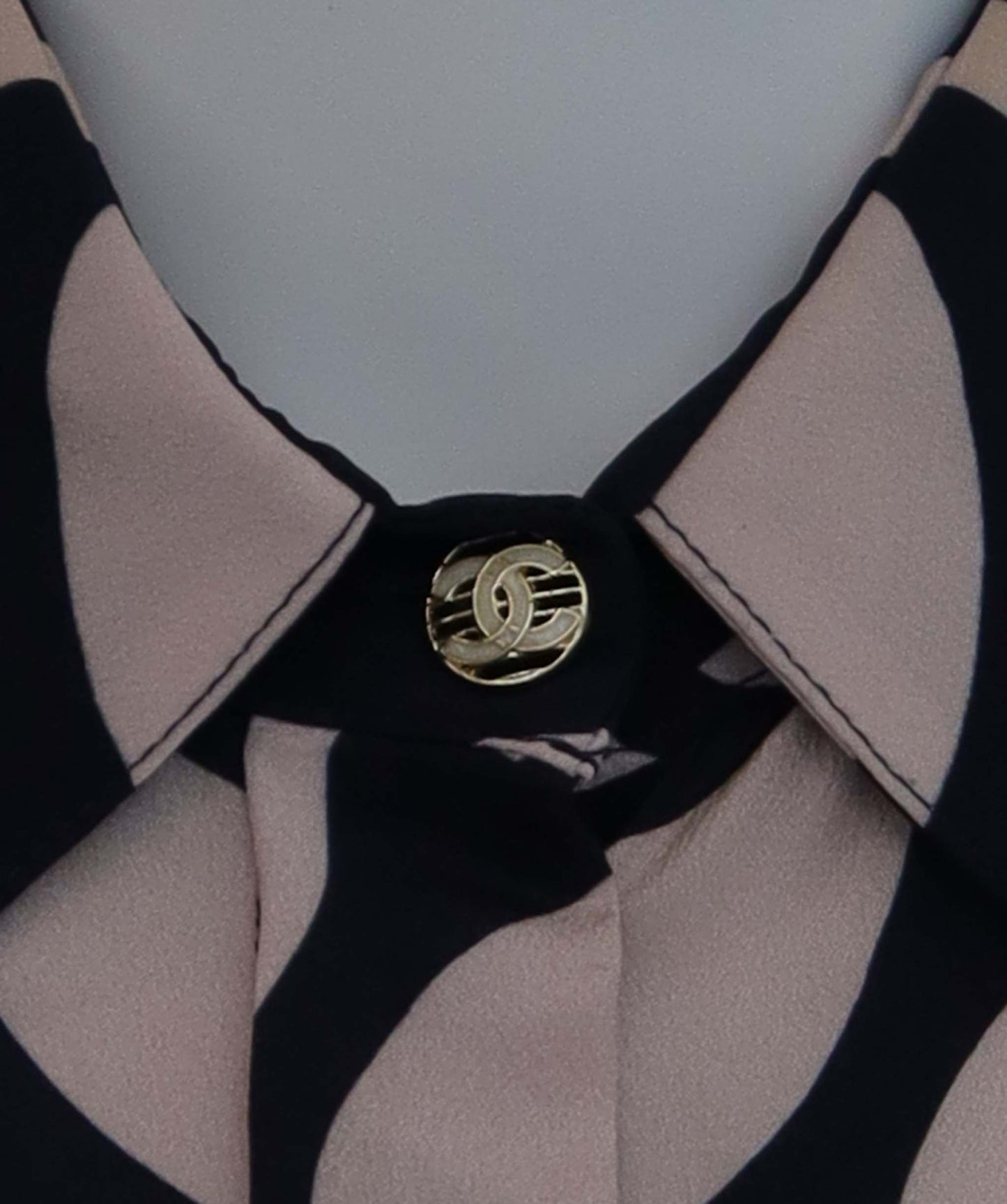 Chanel 2021 Wave Print Silk Blouse DXBK0449
