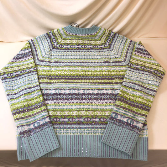 CHRISTIAN DIOR Dior Multicolor Pull Color Sequins Sweater Size M Sku# 63647