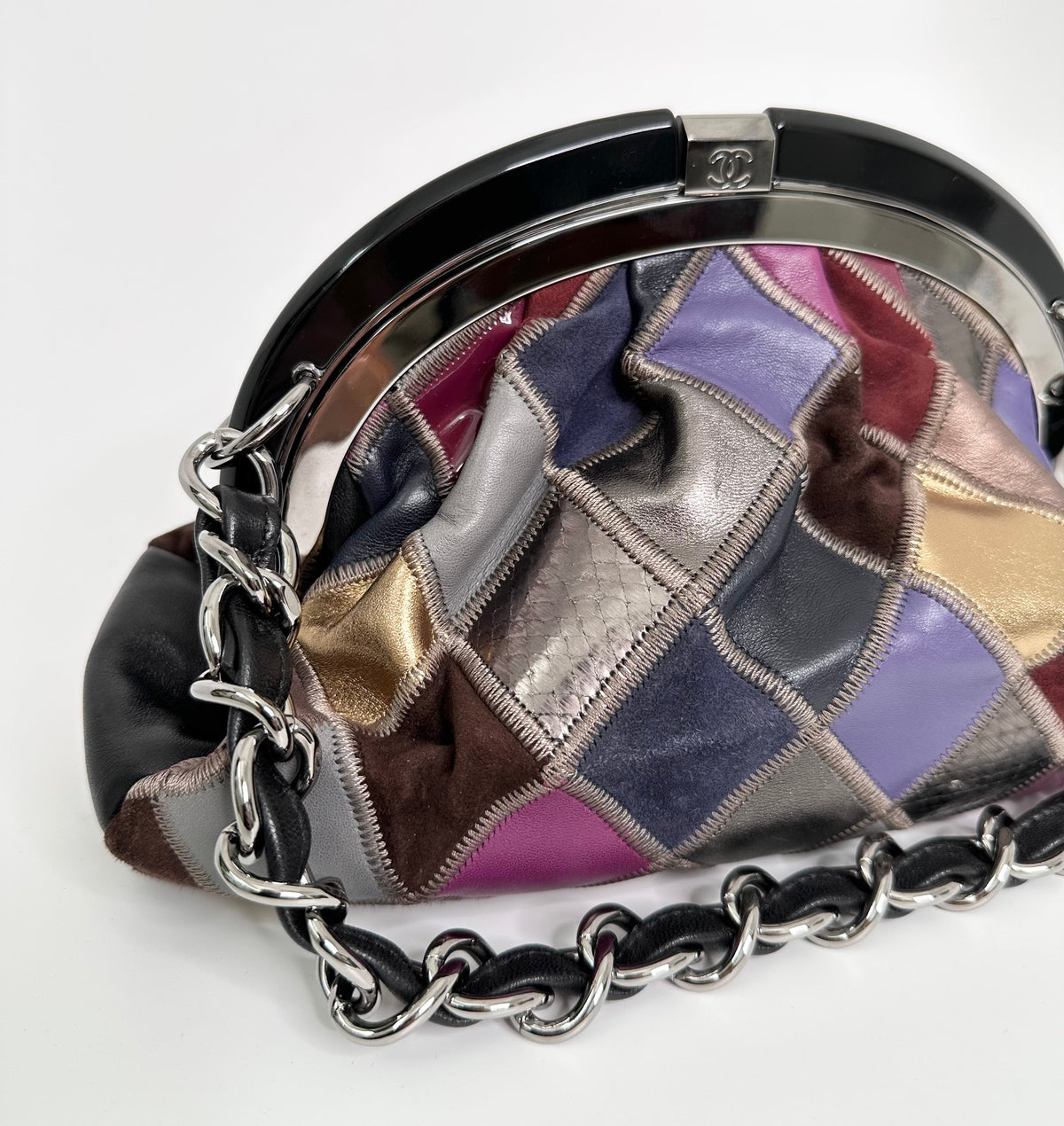Leather Patchwork Handbag