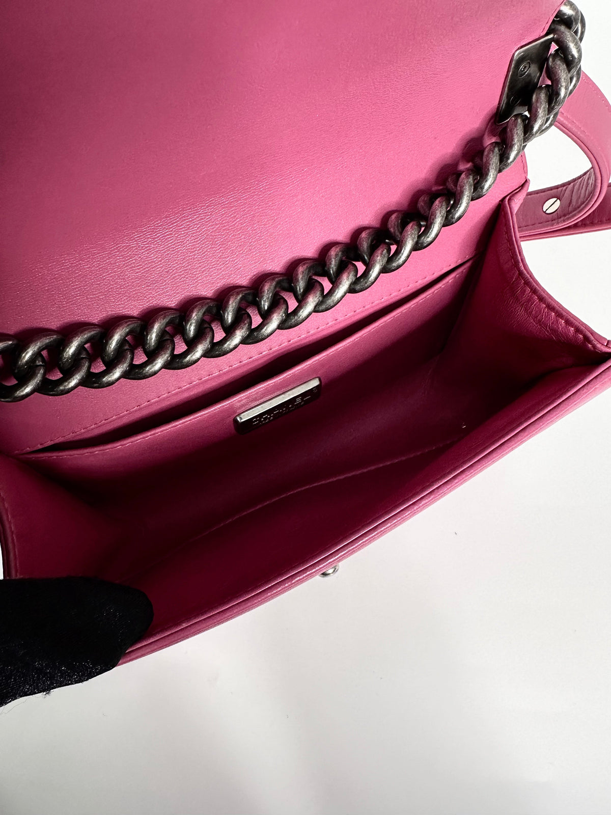 Pink Leather Le Boy Bag