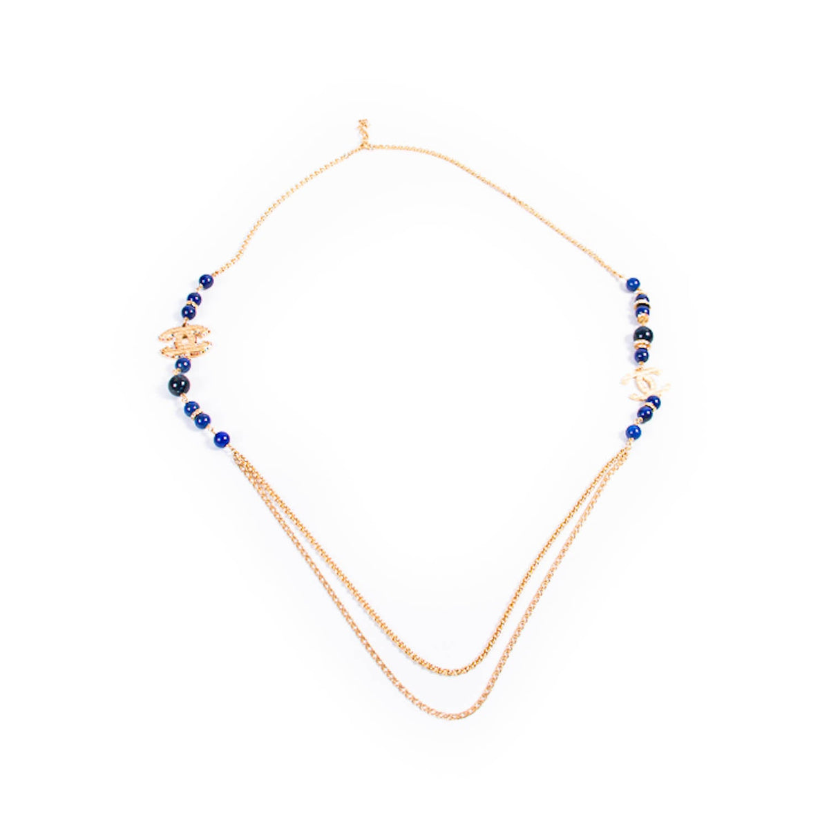 Chanel Pearl Crystal Long Necklace