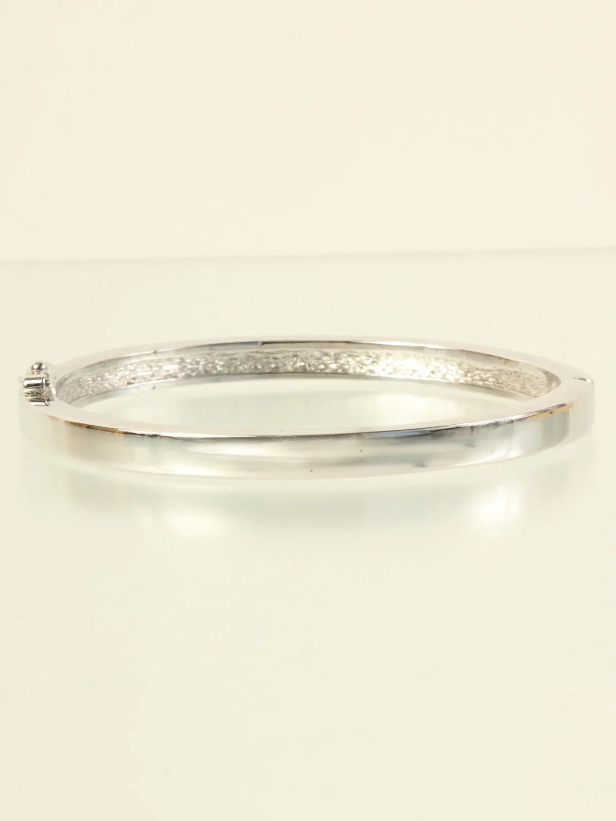 DIOR Rhinestone Bangle Silver