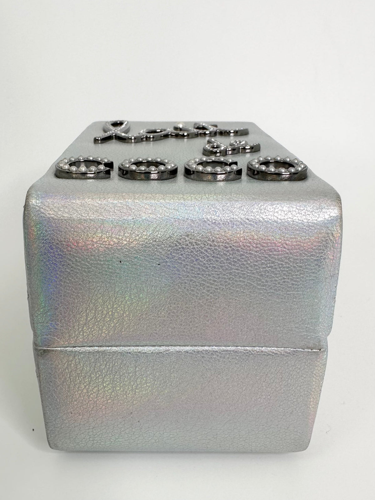 Iridescent Silver Lait de Coco Milk Carton Bag