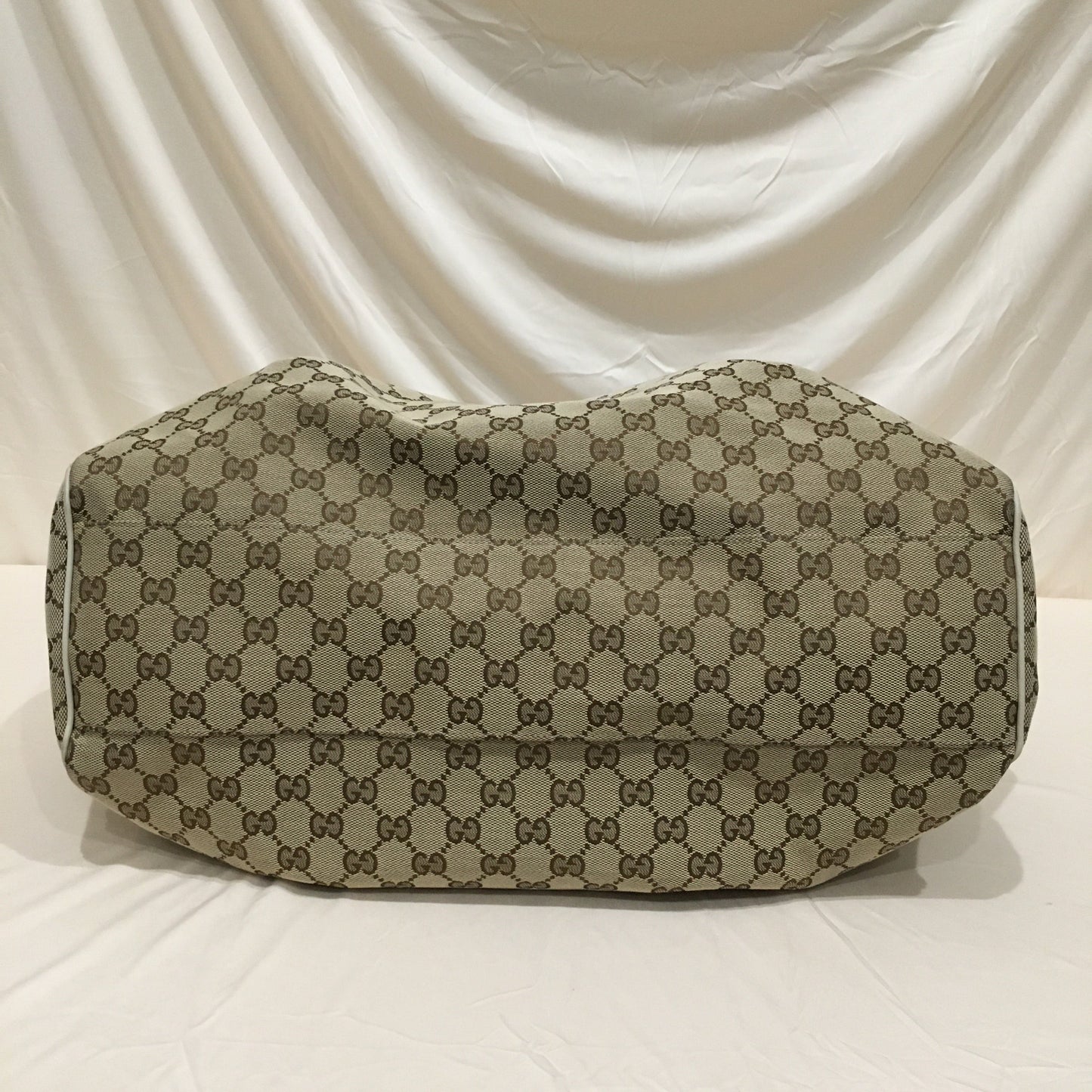 Gucci Beige GG Cavas Large Sukey Tote Sku# 71200