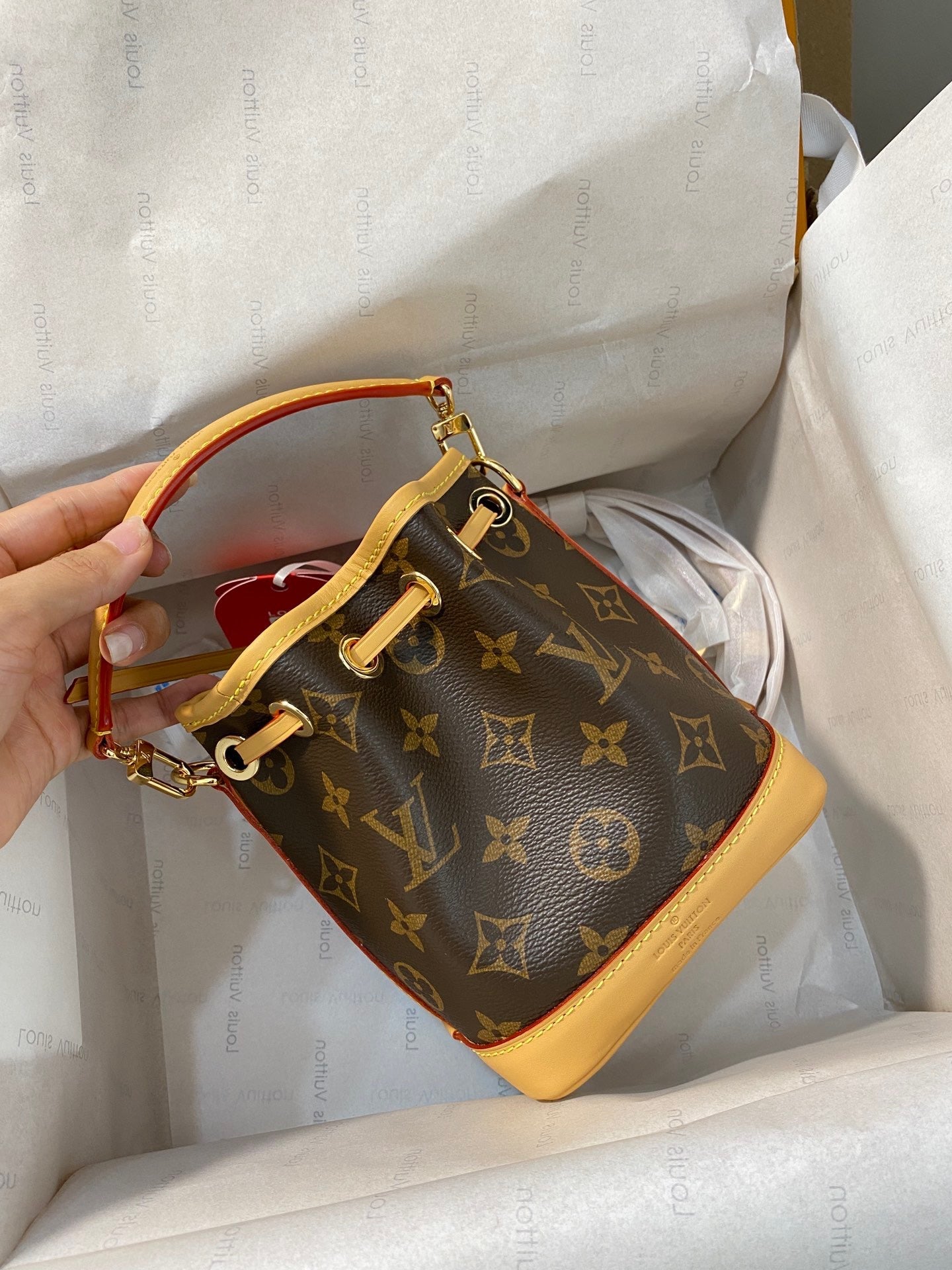 Louis Vuitton Nano Neo Handbag (bucket bag) Lushentic Version