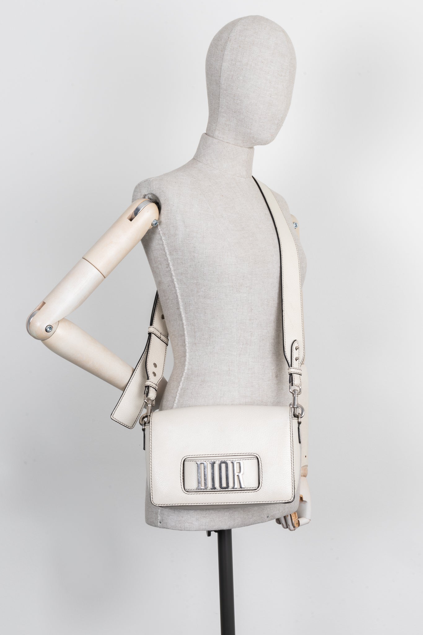 CHRISTIAN DIOR JAdior Crossbody Bag White