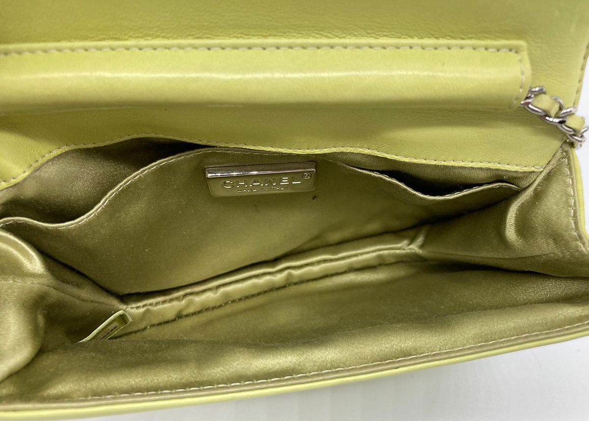 Top Quality Chanel Lime Green Butterfly Classic New Bag