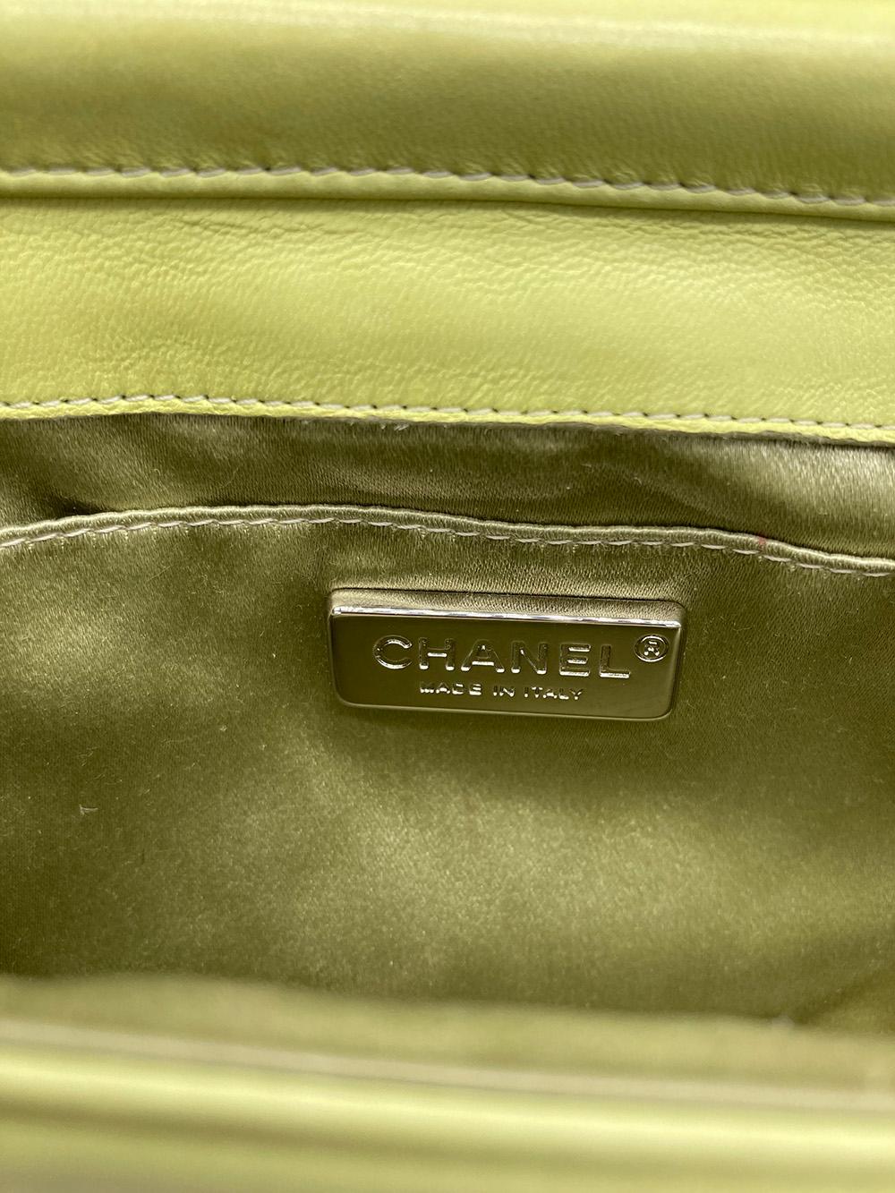 Top Quality Chanel Lime Green Butterfly Classic New Bag
