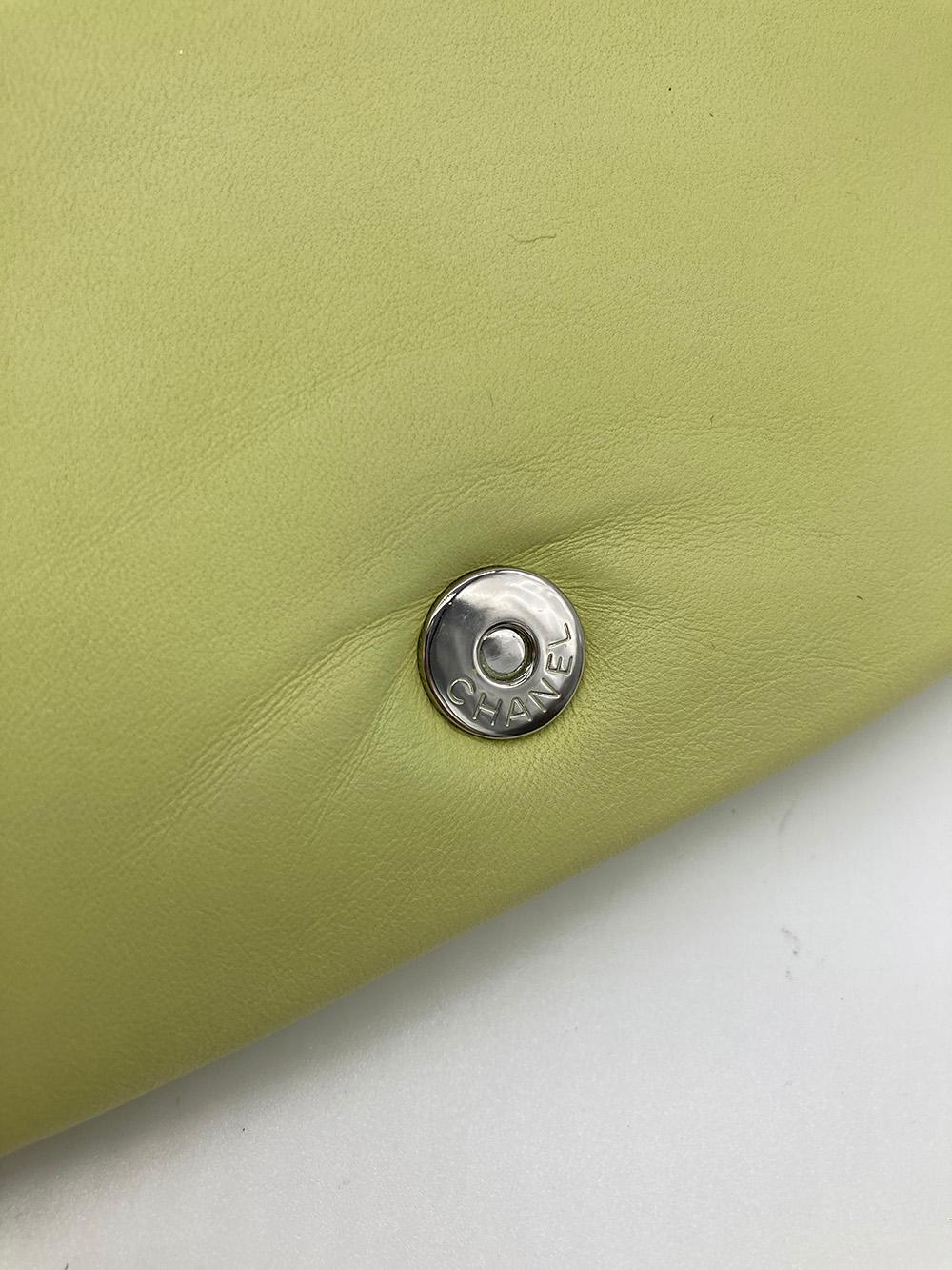 Top Quality Chanel Lime Green Butterfly Classic New Bag