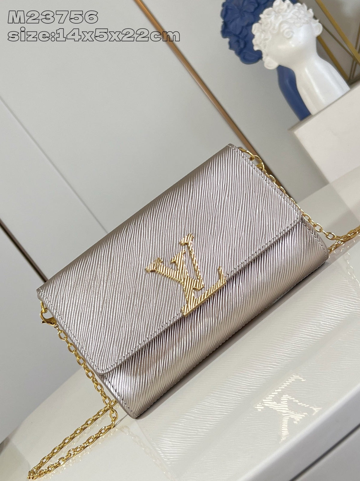 LB1198 Pochette Louise / 8.7 x 5.5 x 2 inches / HIGHEST QUALITY VERSION