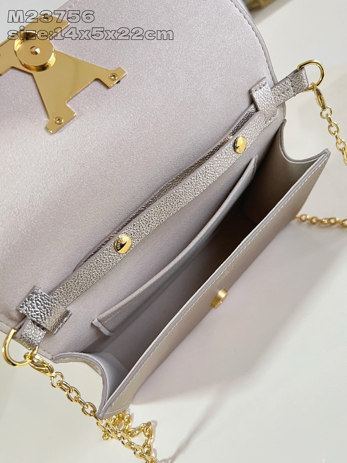 LB1197 Pochette Louise / 8.7 x 5.5 x 2 inches / HIGHEST QUALITY VERSION
