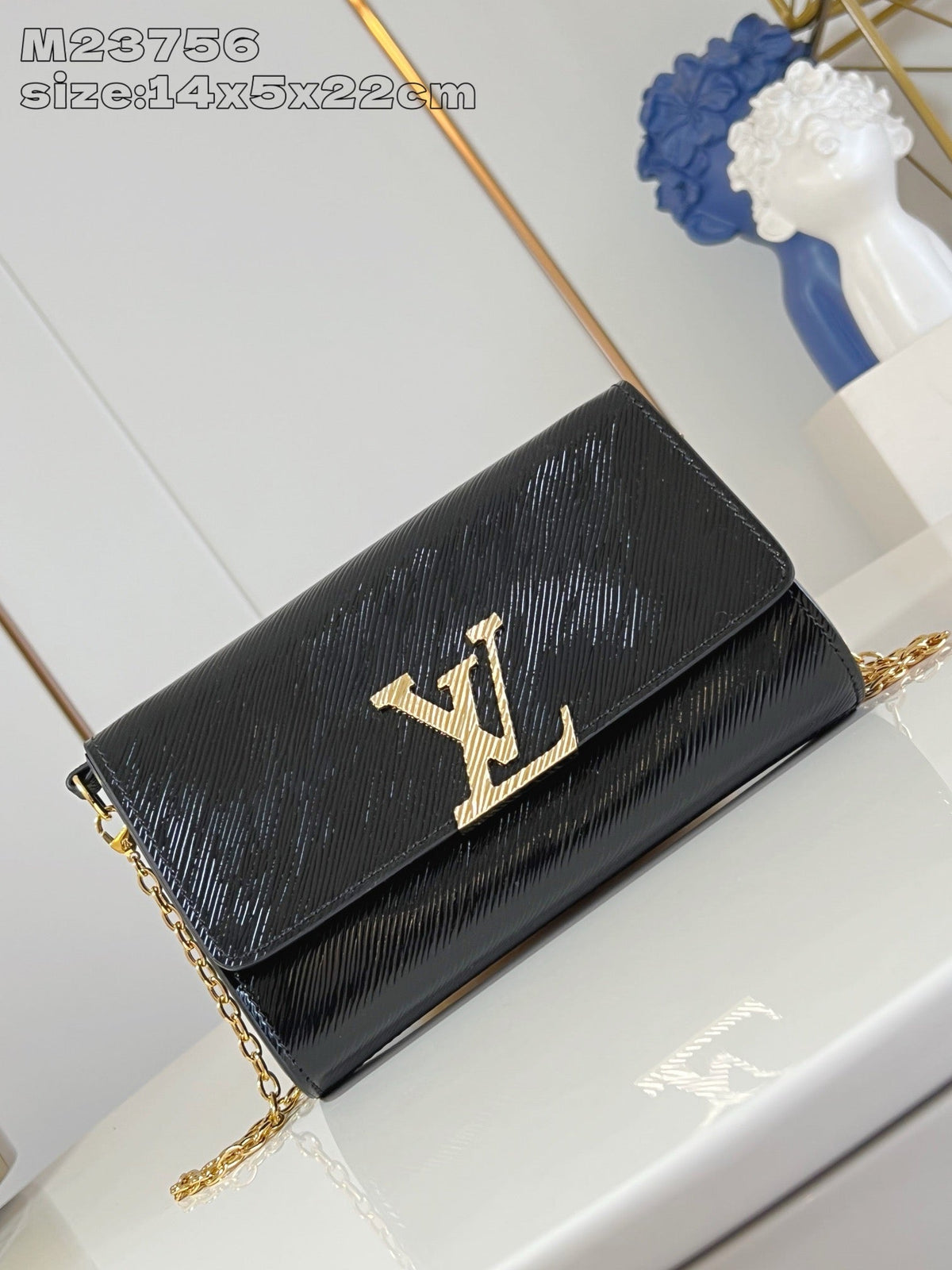LB1197 Pochette Louise / 8.7 x 5.5 x 2 inches / HIGHEST QUALITY VERSION