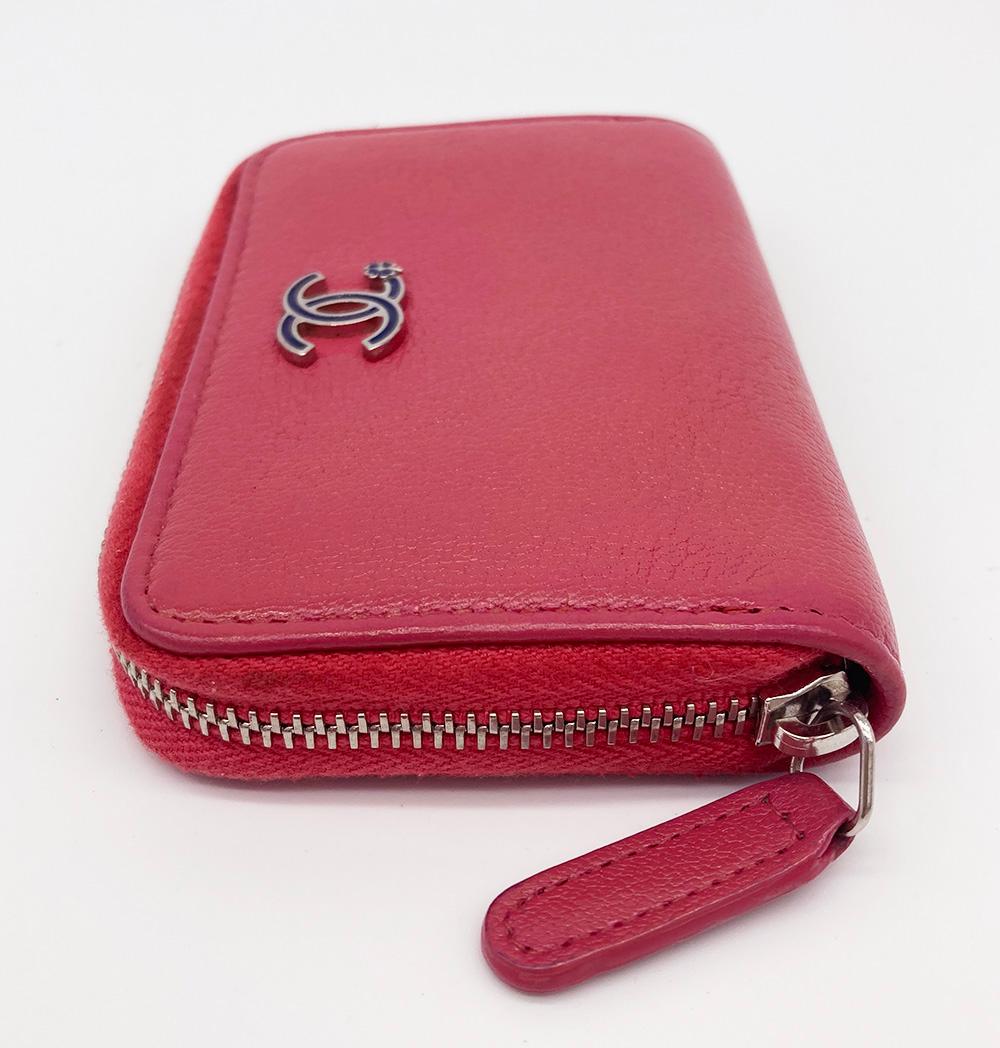 CHANEL Pink Zip Wallet