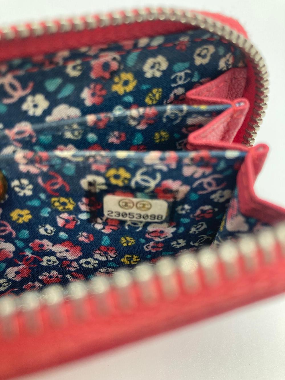 CHANEL Pink Zip Wallet