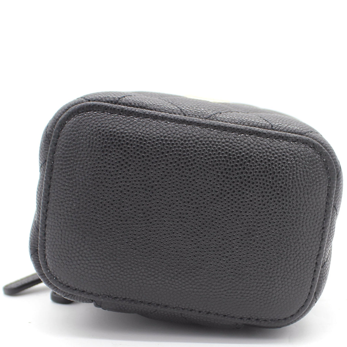 Chanel Mini Caviar GHW Vanity Case with Pearl Details