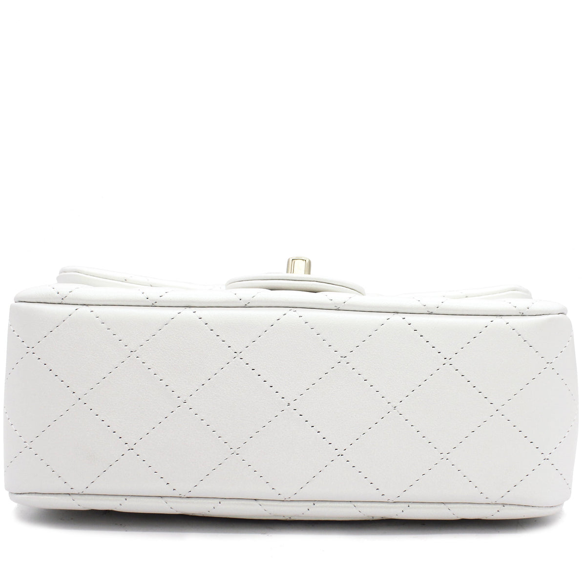 Chanel Mini Rectangular Flap Pearl White Calfskin