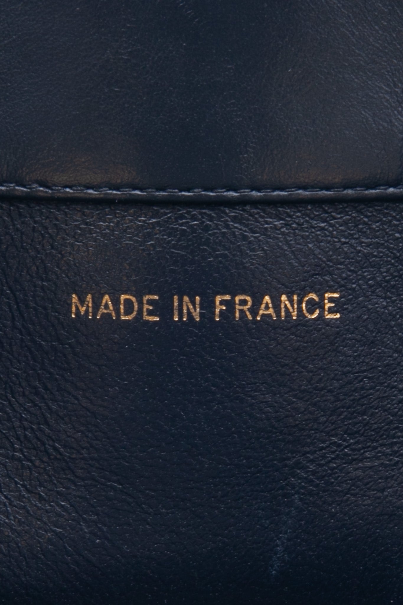 Chanel Vintage Dark Navy Lambskin Vertical Pocket Tote Bag