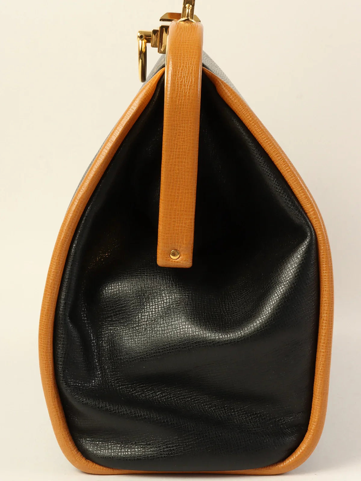 DIOR Logo Plate 2Way Bag Black/Beige