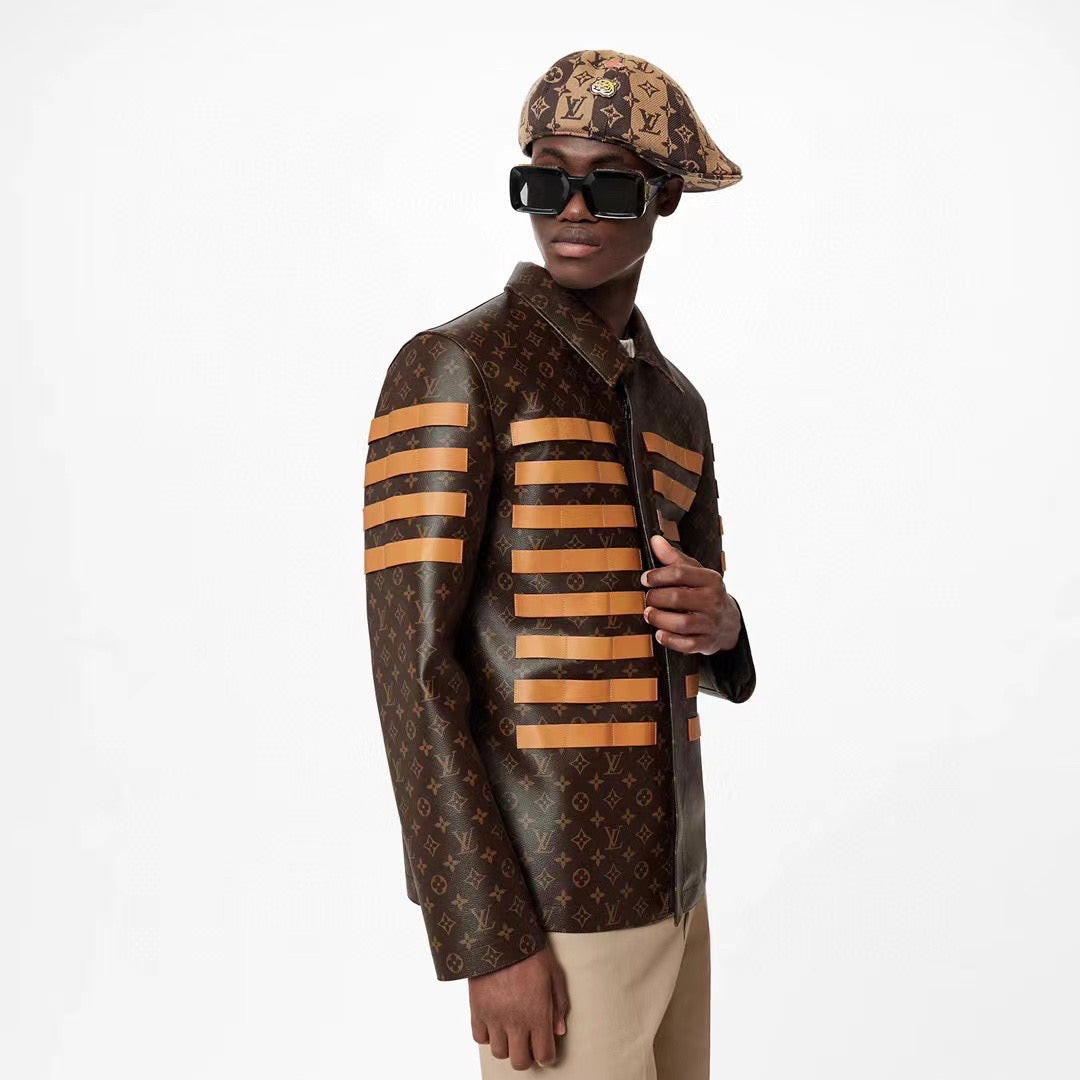 CLTH352 Monogram LV Toile Military Jacket / S/M/L/XL/XXL