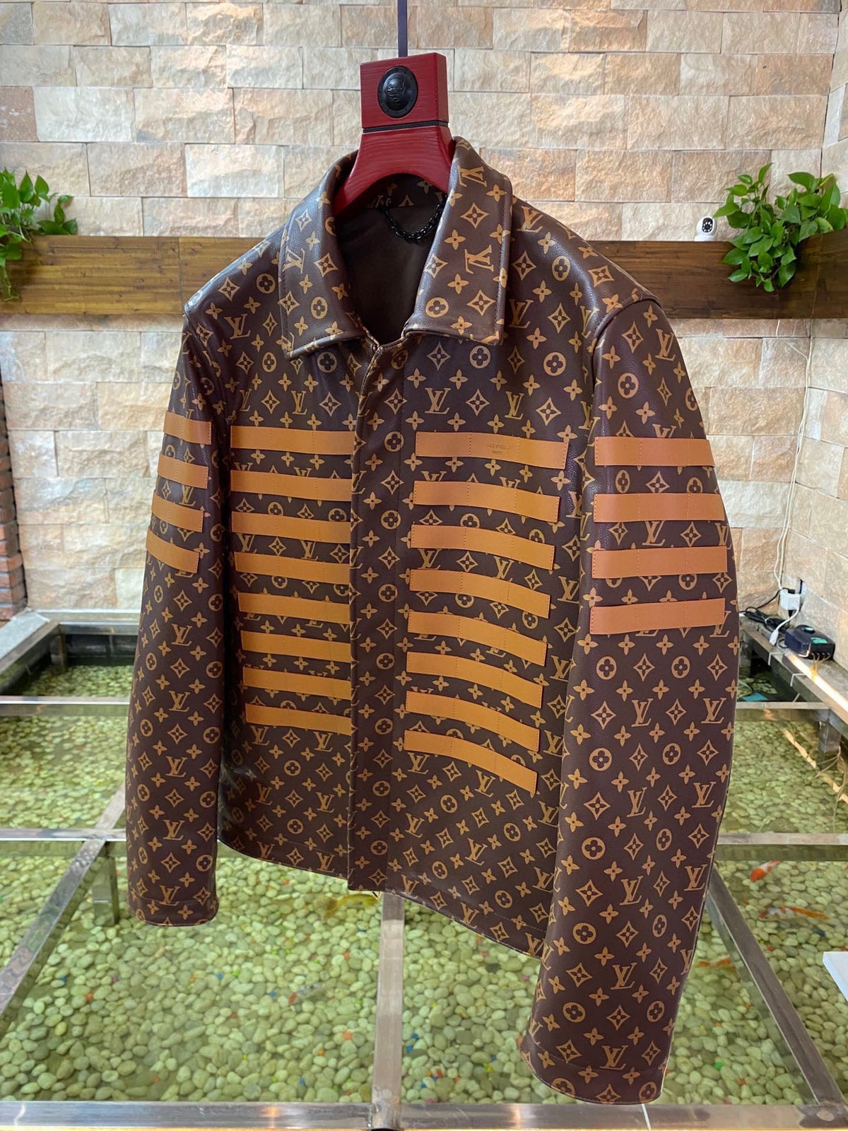 CLTH352 Monogram LV Toile Military Jacket / S/M/L/XL/XXL