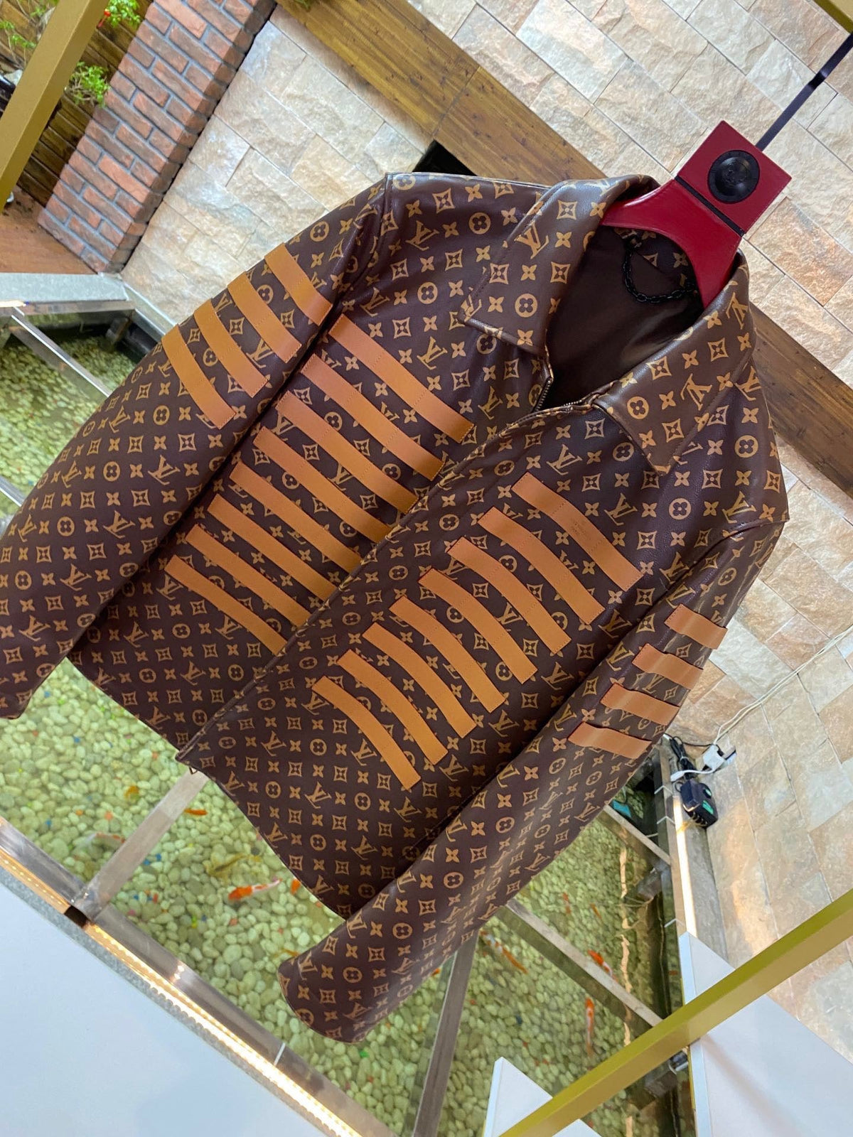 CLTH352 Monogram LV Toile Military Jacket / S/M/L/XL/XXL