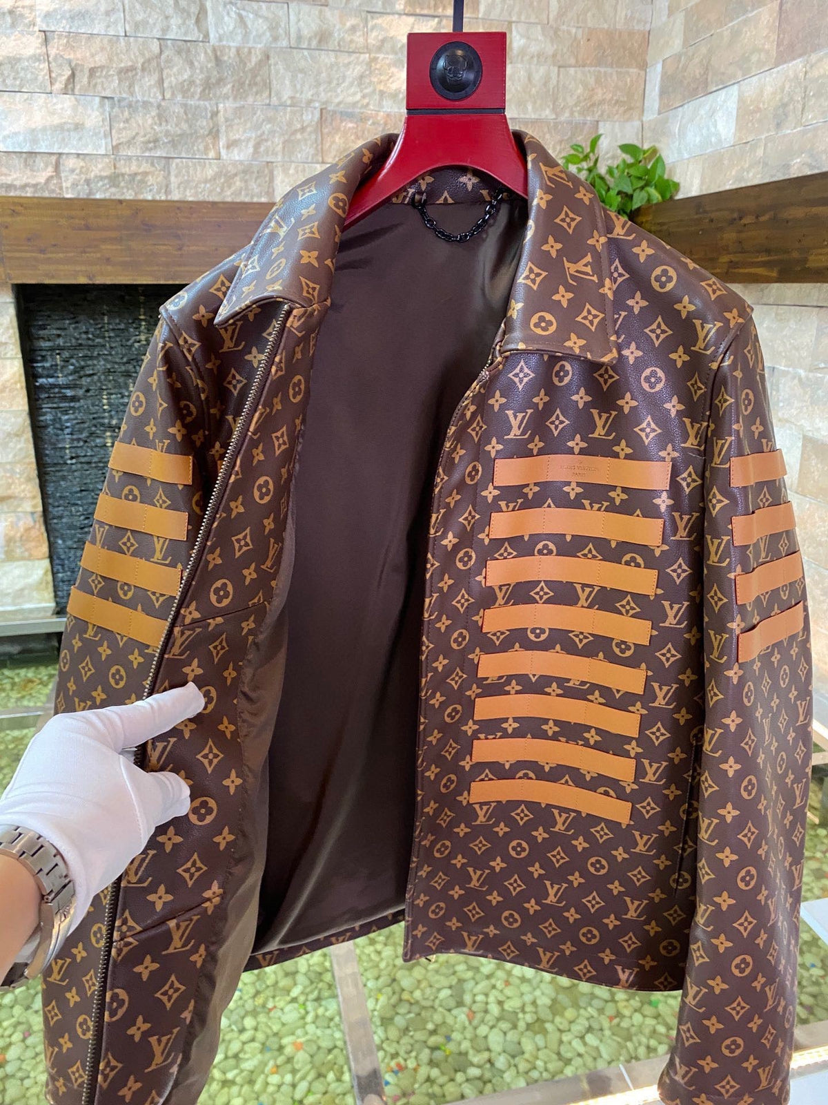 CLTH352 Monogram LV Toile Military Jacket / S/M/L/XL/XXL