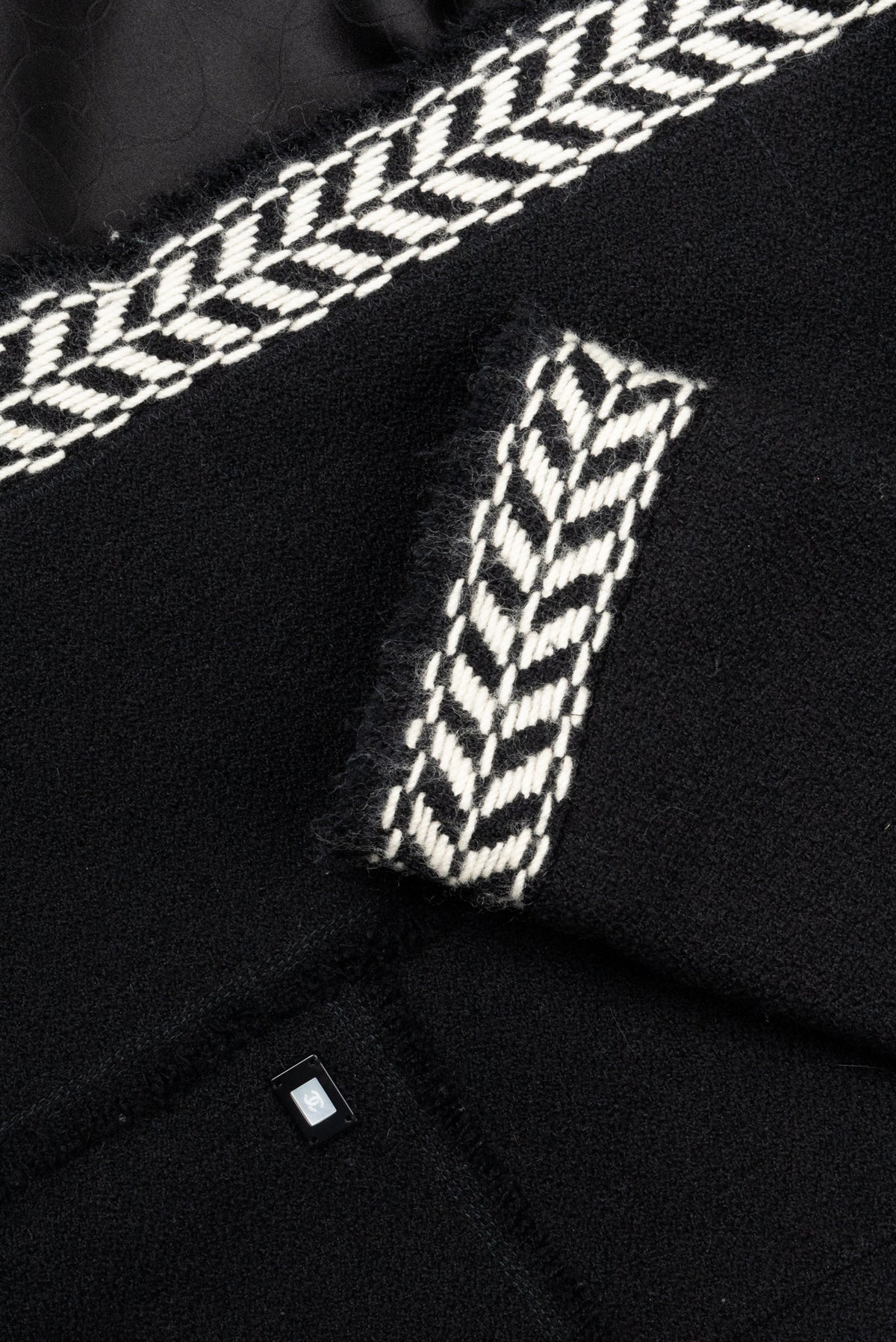 CHANEL Tweed Jacket Black & White