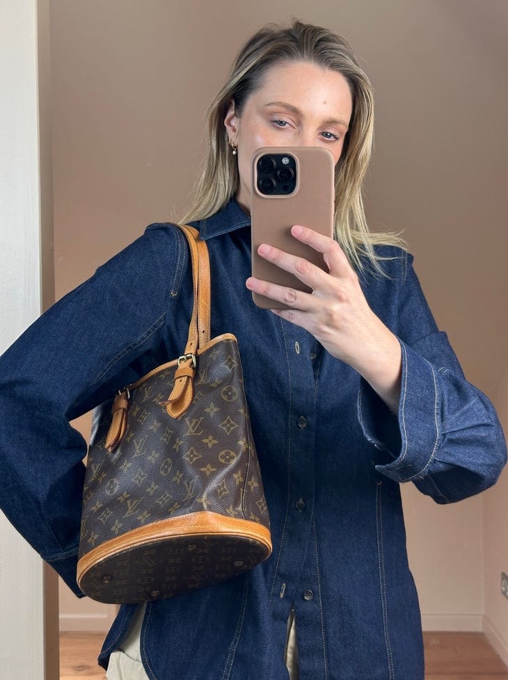 Vintage Louis Vuitton PM Bucket Tote Bag