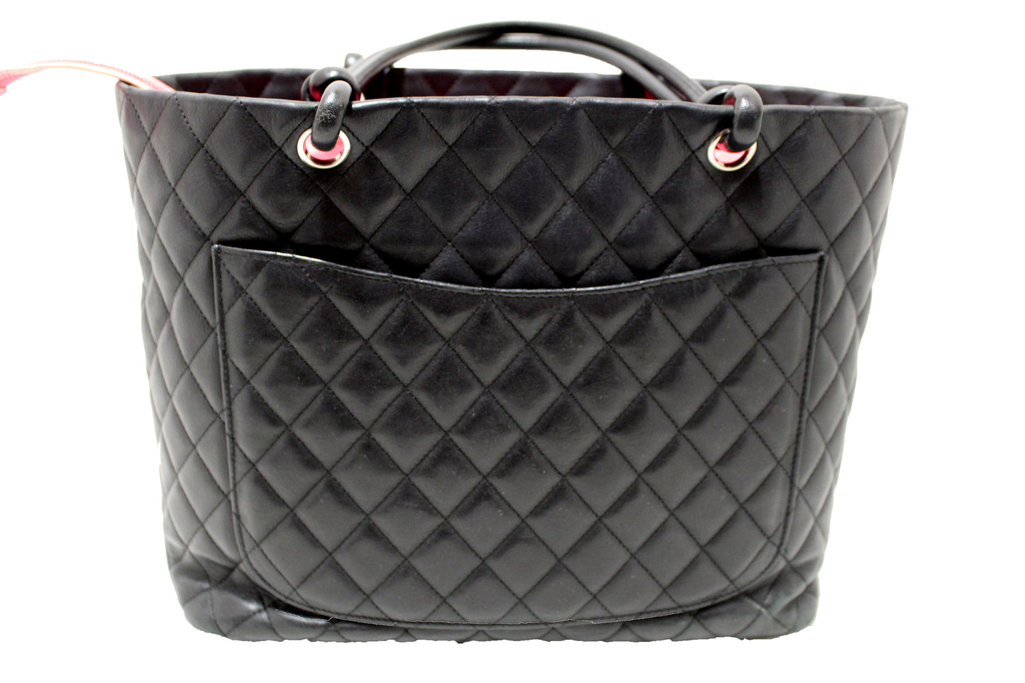 Chanel Black Quilted Calfskin Leather Large Cambon Tote Shoulder Bag