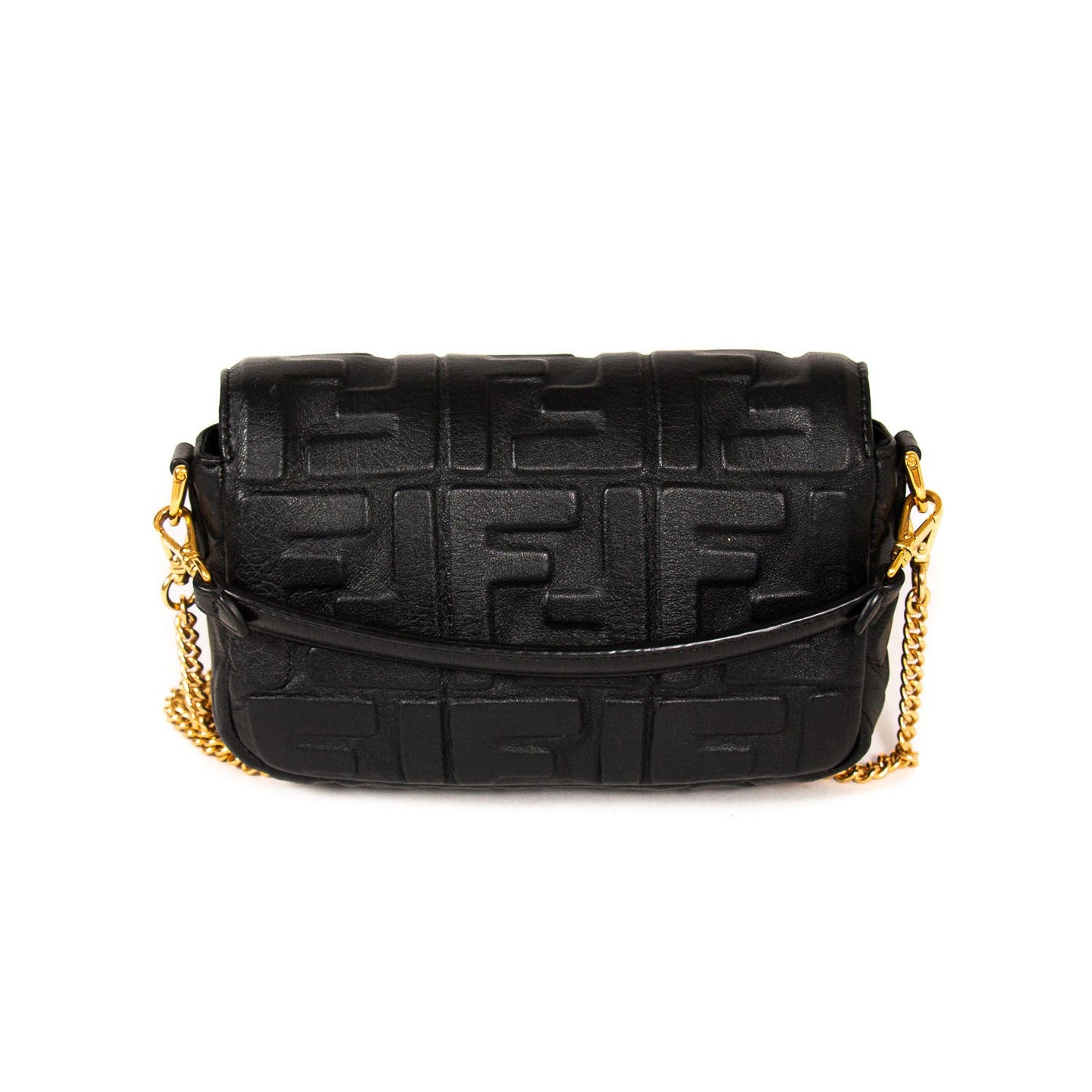 Fendi Leather Mini Baguette