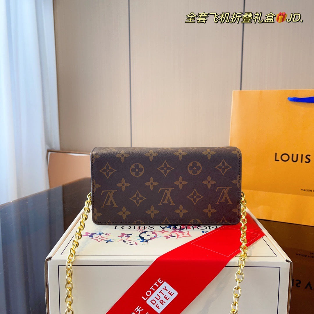 LB855 Wallet On Chain Lily / 7.8x2.3x3.9inch