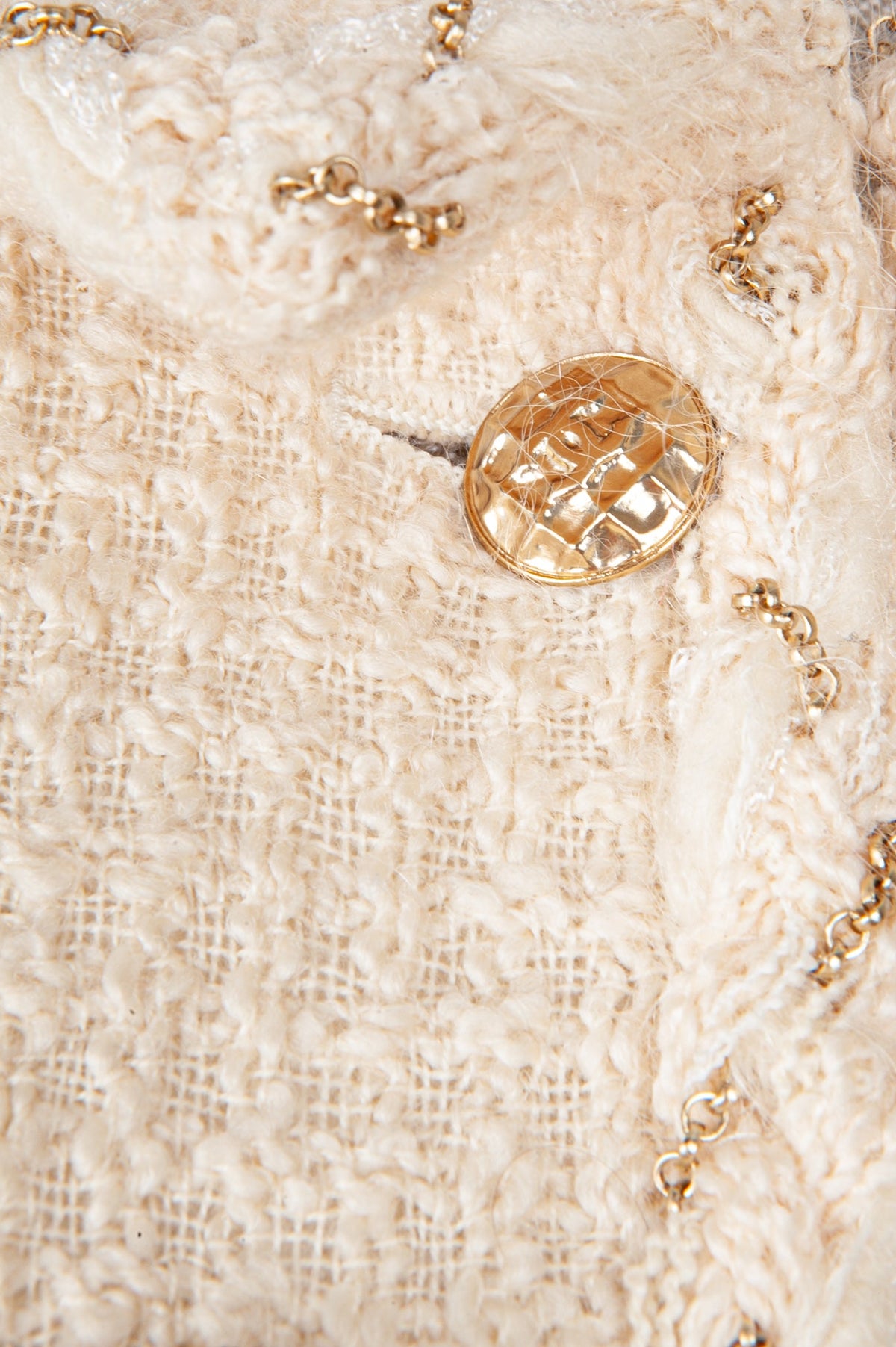 CHANEL Tweed Jacket Ivory 07A