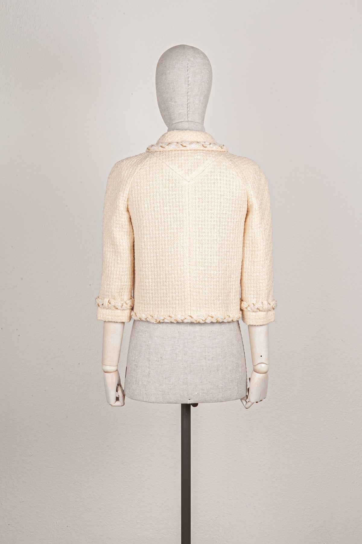 CHANEL Tweed Jacket Ivory 07A