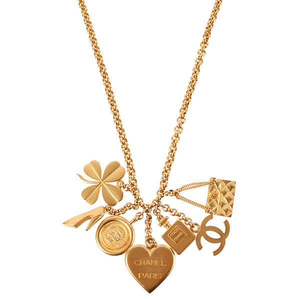 Chanel 1995 Made Cc Mark Multi Motif Swing Necklace