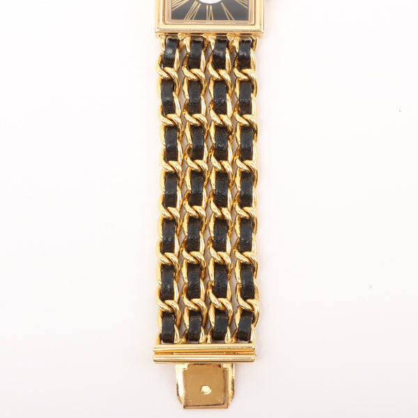 Chanel 18K Mademoiselle Watch L Black