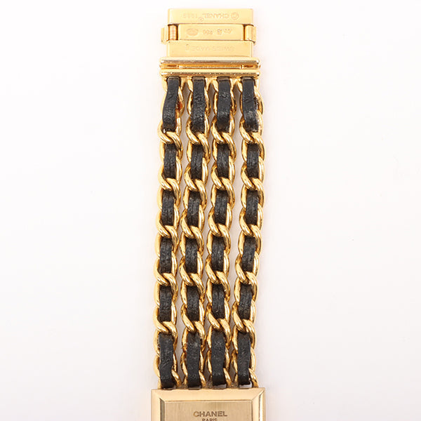 Chanel 18K Mademoiselle Watch L Black