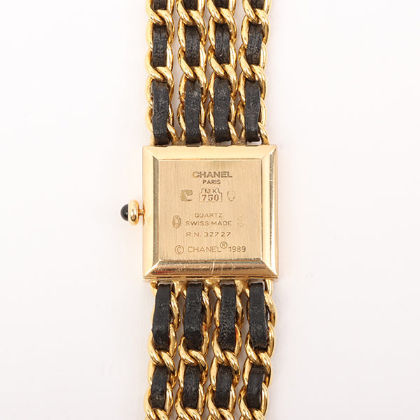 Chanel 18K Mademoiselle Watch L Black