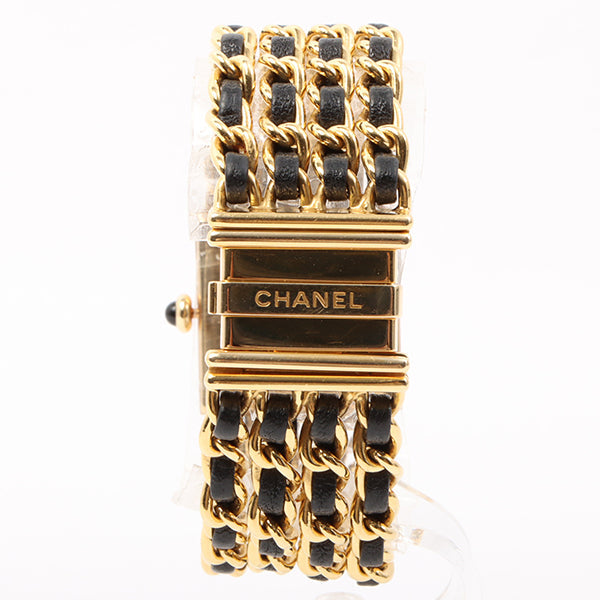 Chanel 18K Mademoiselle Watch L Black